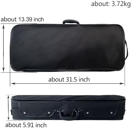 Amazon.co.jp: Vetimobato 調節可能なダブルバイオリンケース